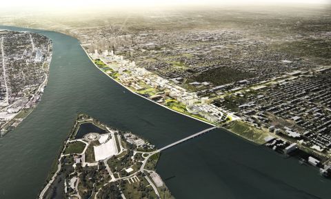 DETROIT, East Riverfront Framework Plan / Professional Design Consultancy