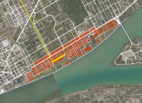 DETROIT, East Riverfront Framework Plan / Professional Design Consultancy