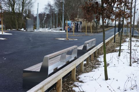 LENS, cheminements d’accès au Louvre Lens